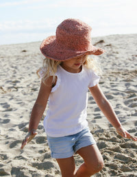 Kids Polly Hat - Peony - Hobo & Hatch - Splash Swimwear  - hobo & hatch, Kids, kids accessories, Kids Hats, new kids, Oct21 - Splash Swimwear 