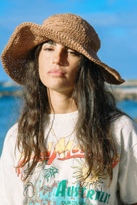 Polly Short Brim Hat - Clay - Hobo & Hatch - Splash Swimwear  - hat, hobo & hatch, new accessories, Oct21 - Splash Swimwear 