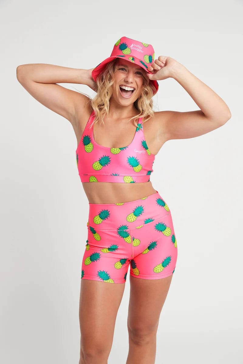 Pink Fineapple Bucket Hat - Budgy Smuggler - Splash Swimwear  - Budgy Smuggler, hats, July22 - Splash Swimwear 