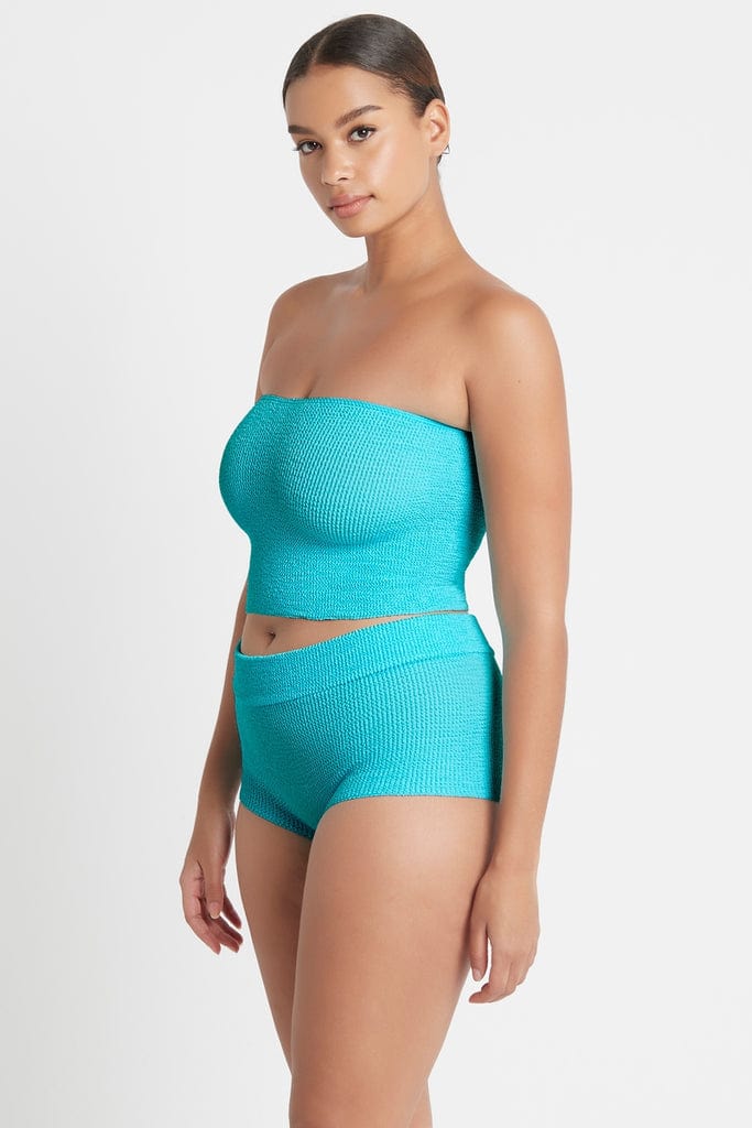 Lena Bandeau Eco - Teal - Bond Eye - Splash Swimwear  - Bikini Tops, bond eye, bound, May22, women swimwear - Splash Swimwear 