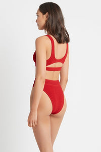 The Savannah Brief - Baywatch Red - Bond Eye - Splash Swimwear  - bikini bottoms, bound, Jan22, new swim, women swimwear - Splash Swimwear 