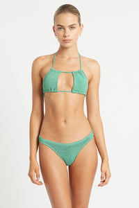 Andy Triangle Eco - Aqua Lurex - Bond Eye - Splash Swimwear  - Bikini Tops, bond eye, Mar23, Womens, womens swim - Splash Swimwear 