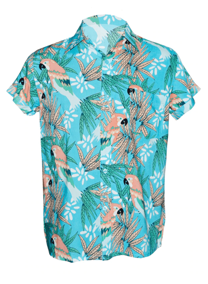 Mens Shirt - Love Bird* - Suen Noaj - Splash Swimwear  - June22, mens, mens clothing, mens shirts, Suen Noaj - Splash Swimwear 