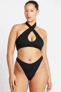 Christy Brief - Black Eco - Bond Eye - Splash Swimwear  - bikini bottoms, bound, Oct22, Womens, womens swim - Splash Swimwear 
