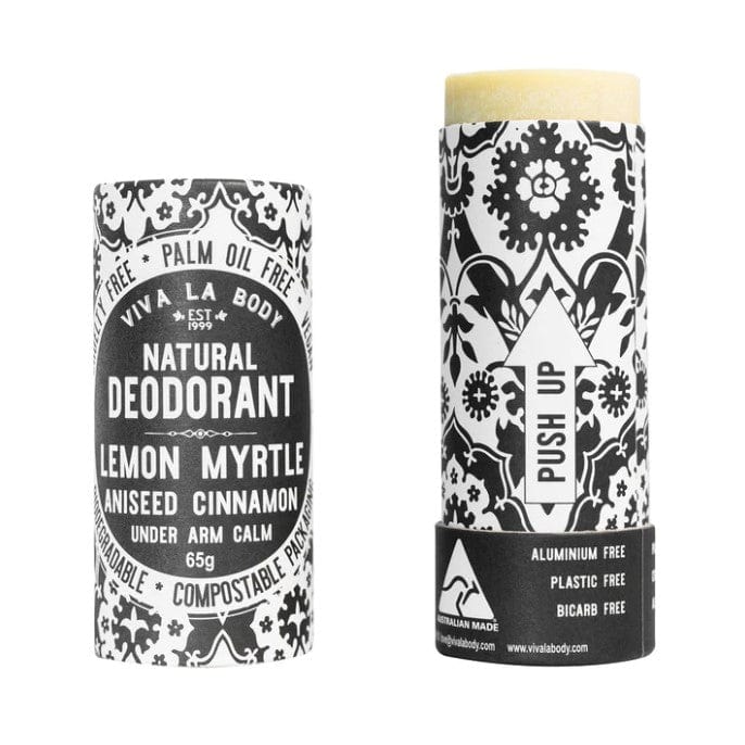 Natural Deodorant - Lemon Myrtle, Aniseed & Cinnamon - Viva La Body - Splash Swimwear  - health & beauty, viva la body - Splash Swimwear 