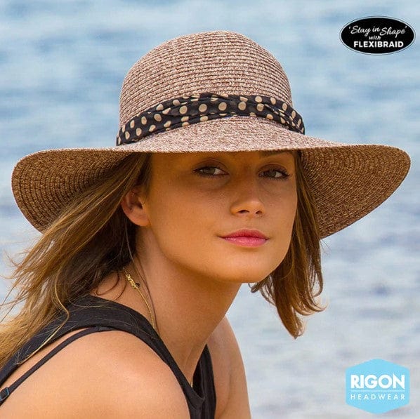 Monroe Capeline Hat - Suede - Rigon - Splash Swimwear  - hats, rigon - Splash Swimwear 