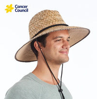 Cancer Council Classic Straw Surf Hat - Rigon Headwear - Splash Swimwear  - Cancer Council, hats - Splash Swimwear 