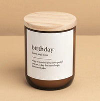 Dictionary Candle - Birthday - The Commonfolk - Splash Swimwear  - candles, gifting, health & beauty, new arrivals, Nov22, the commonfolk - Splash Swimwear 