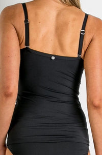 Basix Twist Front Singlet - Sunseeker - Splash Swimwear  - June22, sunseeker, tankini tops, women swimwear, womens singlets - Splash Swimwear 