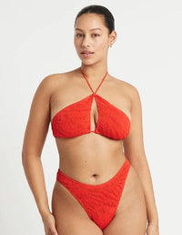 Christy Brief - Coral Tiger - Bond Eye - Splash Swimwear  - Bikini Bottom, bone eye, bound, Feb23, women swimwear - Splash Swimwear 