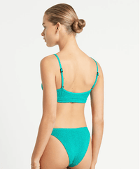 Scene Brief - Turquoise Shimmer - Bond Eye - Splash Swimwear  - April23, Bikini Bottom, bond eye, women swimwear - Splash Swimwear 