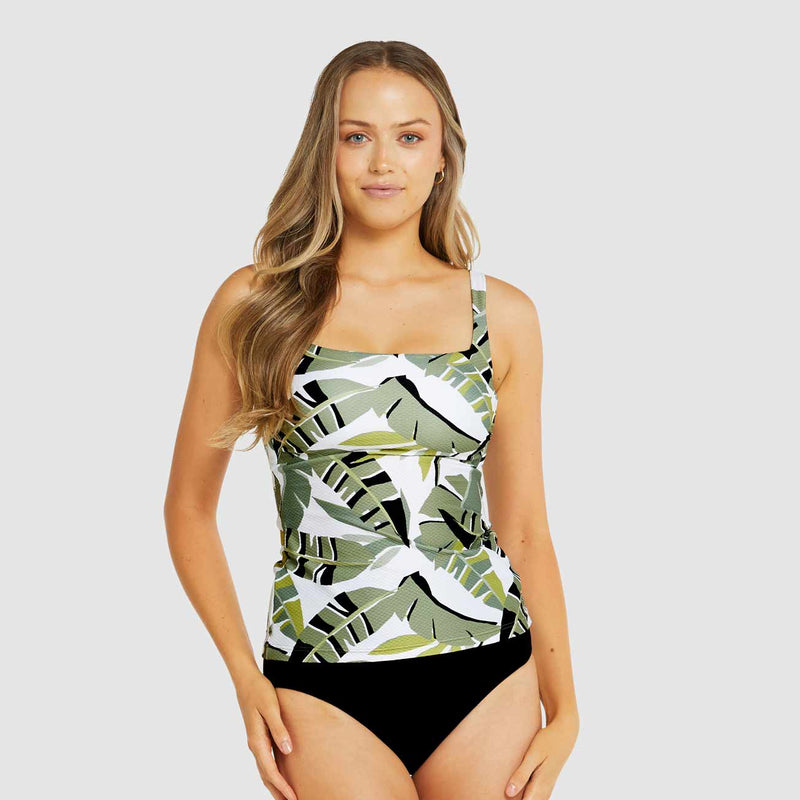 Baku Canary Island Multifit Singlet - Black Splash Swimwear One Pieces