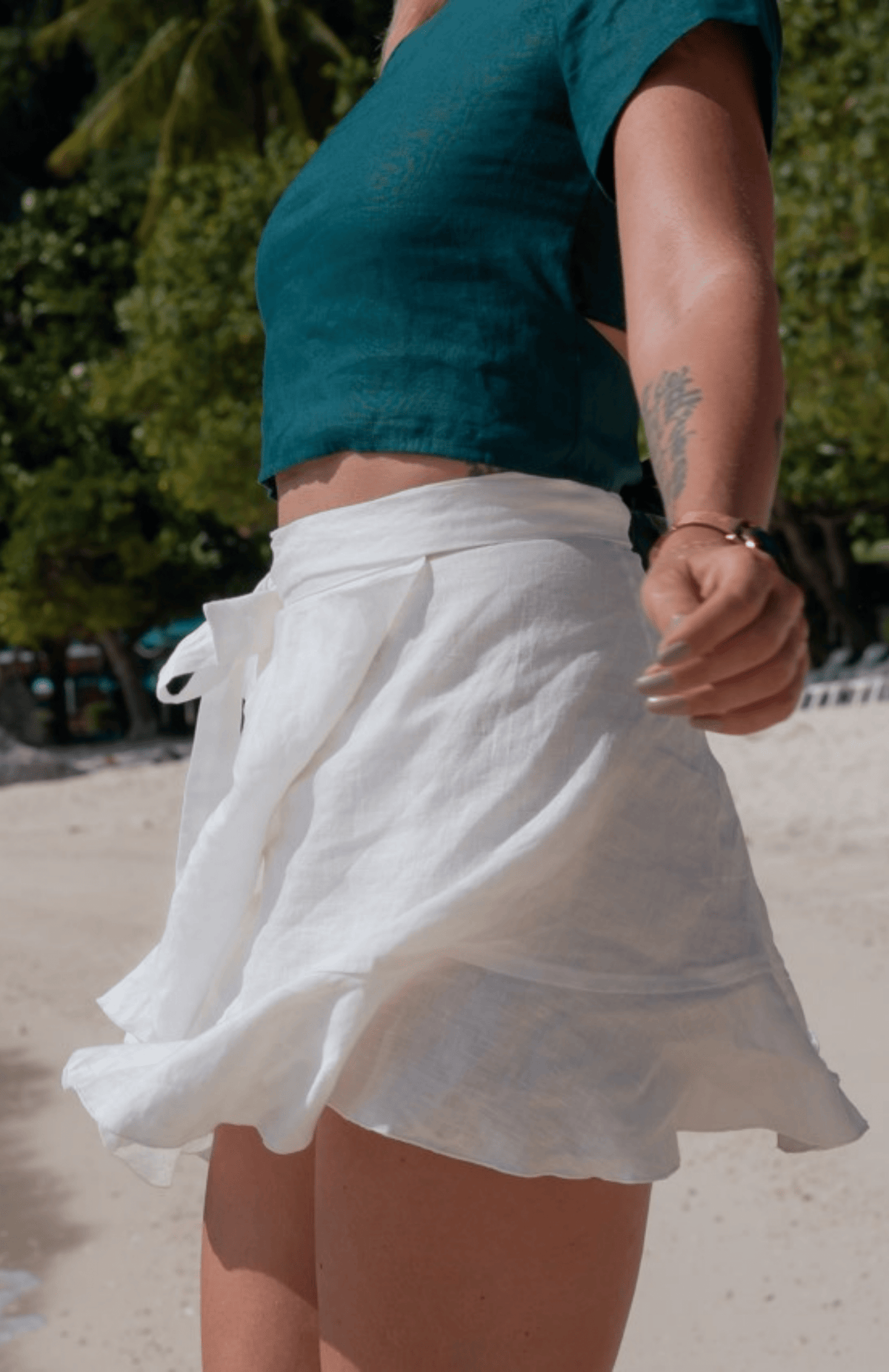 Bali Boatshed Bali Boatshed Ruffle Wrap Skirt Splash Swimwear Skirts