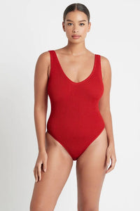 Eco Mara One Piece - Baywatch Red - Bond Eye - Splash Swimwear  - bound, one piece, women swimwear - Splash Swimwear 