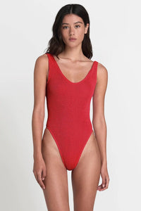 Eco Mara One Piece - Baywatch Red - Bond Eye - Splash Swimwear  - bound, one piece, women swimwear - Splash Swimwear 