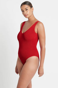 Eco Mara One Piece - Baywatch Red - Bond Eye - Splash Swimwear  - bound, One Pieces, Womens, womens swim - Splash Swimwear 