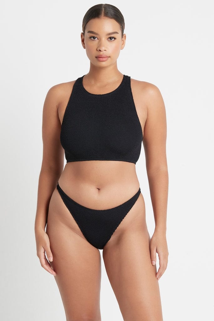 Bond Eye Bound Eco The Sydney Crop - Black BOUND066E Splash Swimwear Bikini Tops O/S 9347760373670