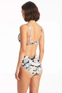 Calypso High Waisted Gathered Side Pant* - Sea Level - Splash Swimwear  - bikini bottoms, Oct22, SALE, sea level, Womens, womens swim - Splash Swimwear 