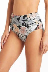 Calypso High Waisted Gathered Side Pant* - Sea Level - Splash Swimwear  - Bikini Bottom, Oct22, SALE, sea level, women swimwear - Splash Swimwear 