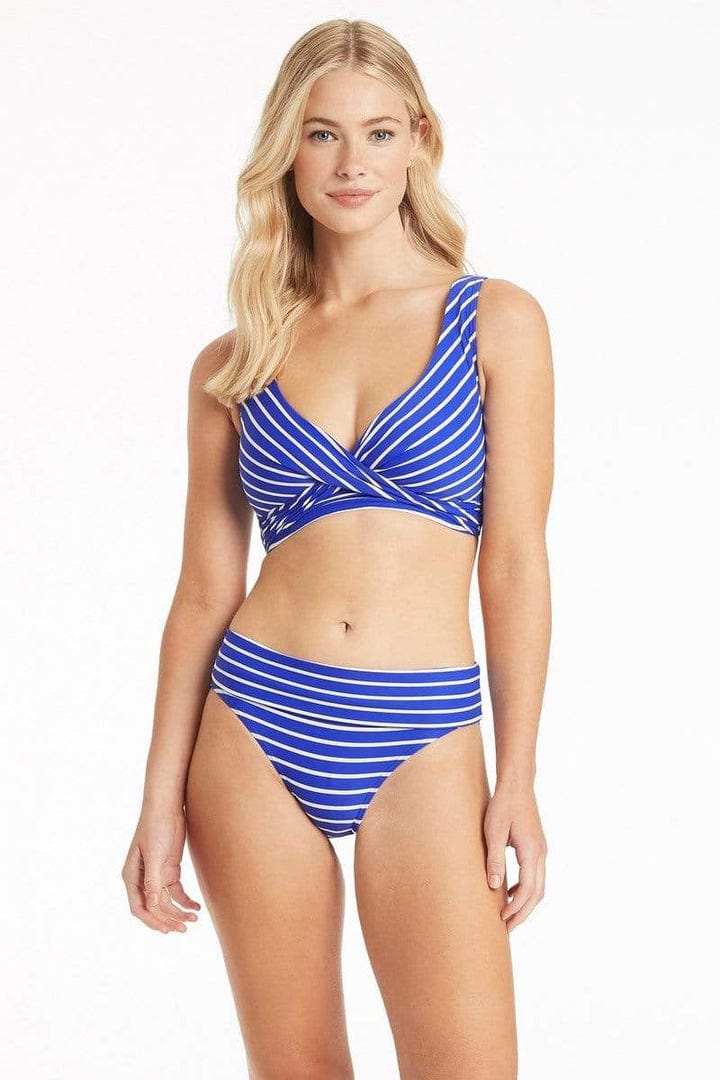 Chamarel Multifit Bra Top - Cobalt - Sea Level - Splash Swimwear  - Bikini Tops, June22, SALE, sea level, Womens, womens swim - Splash Swimwear 