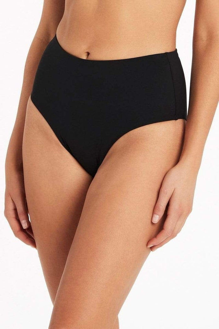 Dark Romance Cheeky High Waist Pant - Sea Level - Splash Swimwear  - bikini bottoms, Dec21, new swim, sea level - Splash Swimwear 