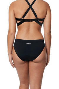 Ladies Sports Brief - Still Black - Funkita - Splash Swimwear  - Bikini Bottom, chlorine resist, Funkita - Splash Swimwear 