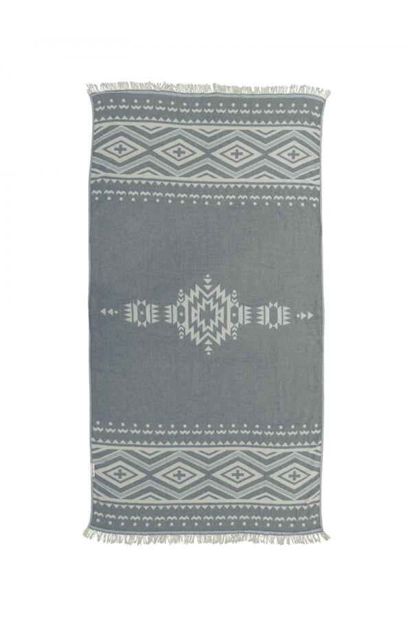 Hammamas Aztec Turkish Towel Splash Swimwear Beach Towels Ash 1000008701