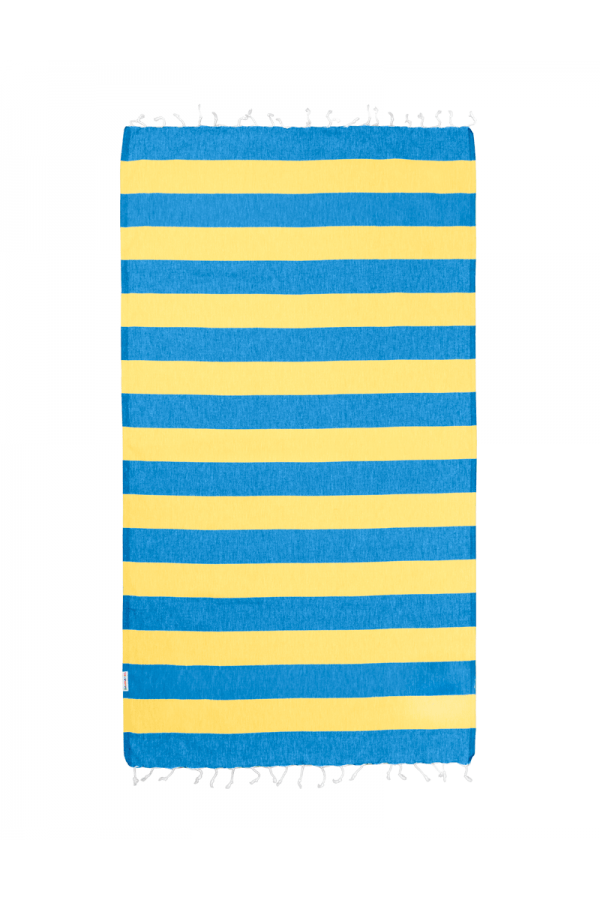 Hammamas Bold Turkish Towel Splash Swimwear Beach Towels Azure/Daisy 1000008707