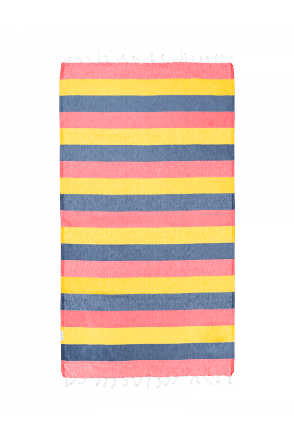 Hammamas Bold Turkish Towel Splash Swimwear Beach Towels Blush/Denim/Daisy 1000008709