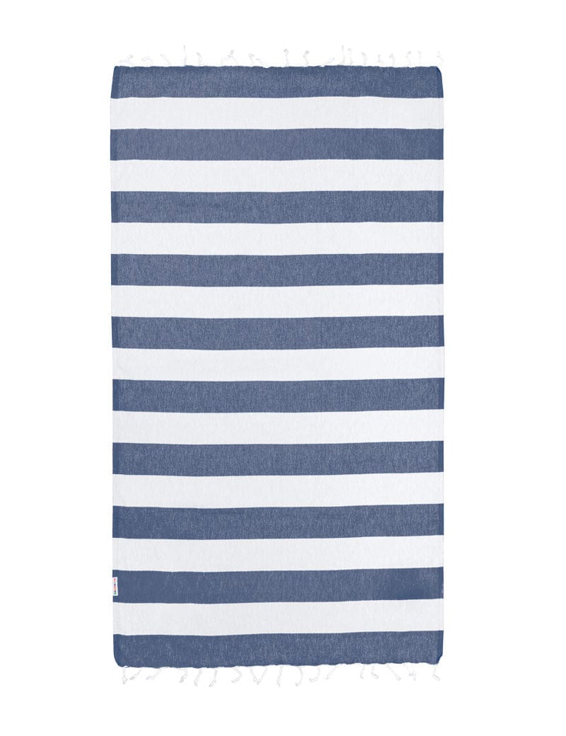 Hammamas Bold Turkish Towel Splash Swimwear Beach Towels Navy/White 1000015588