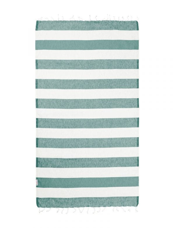 Hammamas Bold Turkish Towel Splash Swimwear Beach Towels Sage/White 1000015589