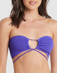 Margarita Bandeau Eco - Acid Purple - Bond Eye - Splash Swimwear  - Bikini Tops, bond eye, bound, July22, Womens, womens swim - Splash Swimwear 
