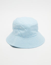 Maisy Check Bucket Hat - Blue - Rhythm - Splash Swimwear  - hats, Oct22, rhythm women - Splash Swimwear 