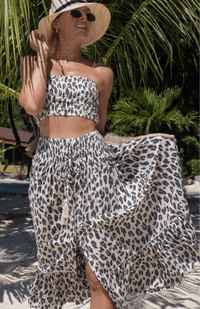 Boob Tube - Leopard - Lulu & Bird - Splash Swimwear  - lulu & bird, tops, Womens - Splash Swimwear 