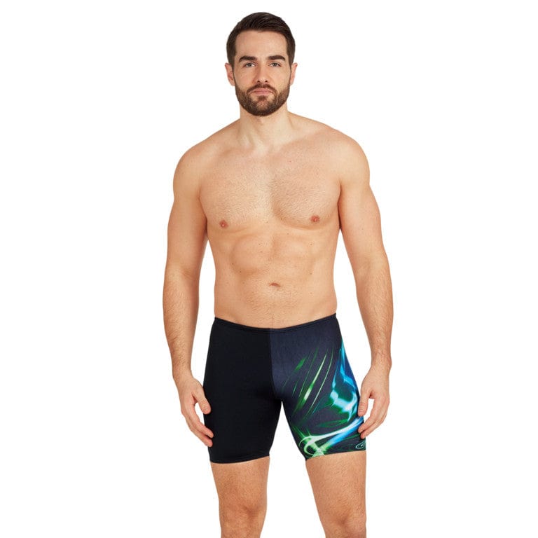 Mens Ocean Swirl Mid Jammer - Zoggs - Splash Swimwear  - Dec22, jammer, mens, mens swimwear, Mens Zoggs, new arrivals, new mens, new swim, zoggs - Splash Swimwear 