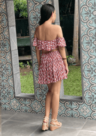 Mosey Antonia Skirt - Drizzling Dusty Pink Splash Swimwear Skirts