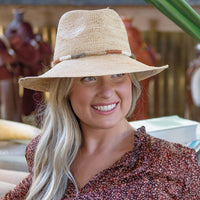 Rigon Headwear Before Dark Jodie Raffia Hat BD377 Splash Swimwear Hats M/L / Natural 9328897015305