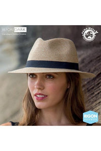 Rigon Headwear Before Dark Pana-mate Fedora Hat BD459 Splash Swimwear Hats Natural / S/M (56cm) 9328897021443