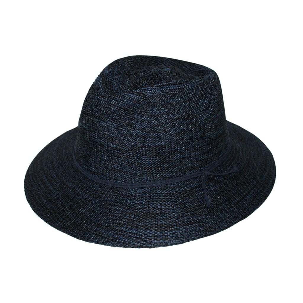 Rigon Headwear Cancer Council Jacqui Mannish Fedora RL73 Splash Swimwear Hats Mixed Navy / M/L (58cm) 9328897090654