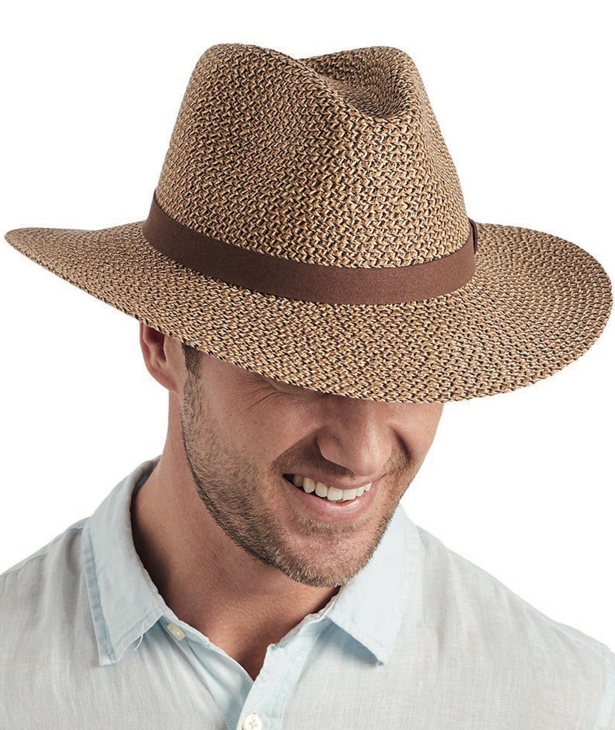 Rigon Headwear Cancer Council Outback Lightweight Fedora RM733 Splash Swimwear Hats Chocolate / M/L (58cm) 9328897059774