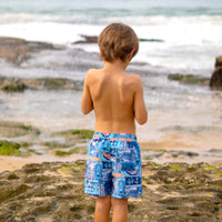 Salty Ink Kids Boys Tiki Boardie Splash Swimwear kids