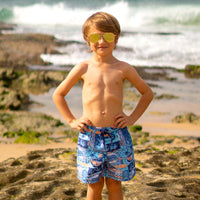 Salty Ink Kids Boys Tiki Boardie Splash Swimwear kids