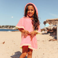 Salty Ink Kids Candy Pink Coverup Splash Swimwear Girls 00-7