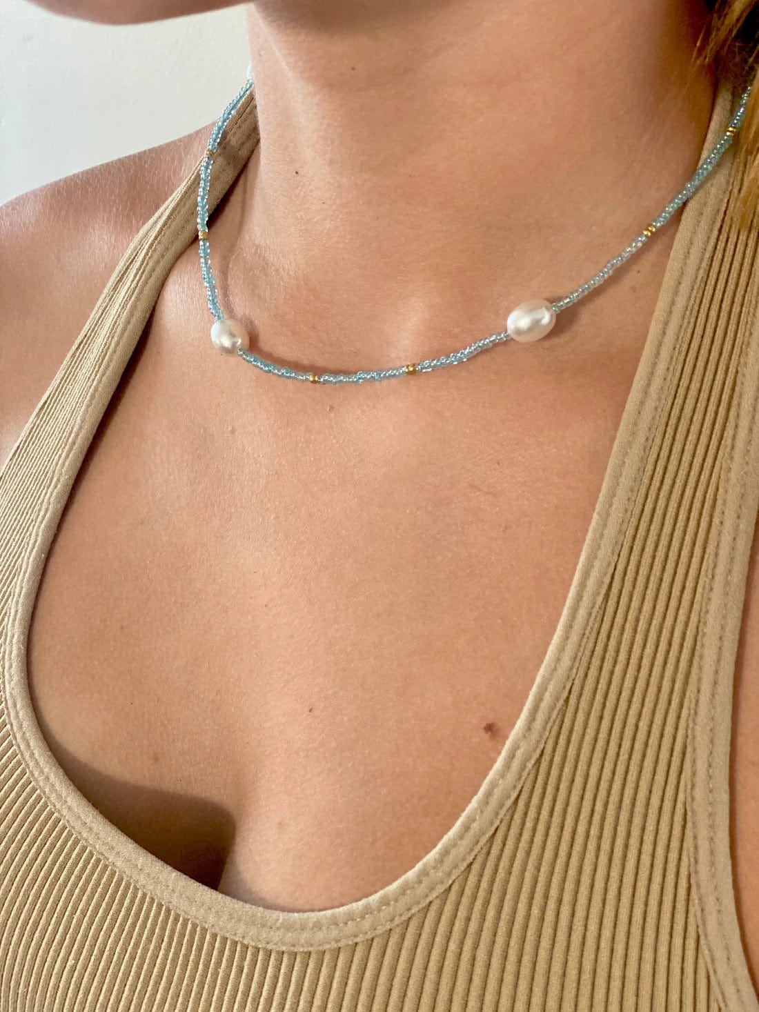 Salty Safari Anni Choker NK.006A Splash Swimwear Jewellery Metalic Turquoise 1000012468