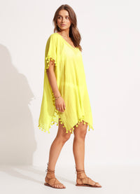 Seafolly Amnesia Kaftan 52162 Splash Swimwear Kaftans & Cover Ups O/S / Citron 9349623621676