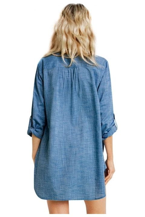 Seafolly Boyfriend Beach Shirt Splash Swimwear Kaftans & Cover Ups