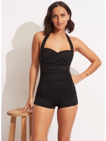 Seafolly Boyleg One Piece Splash Swimwear One Pieces