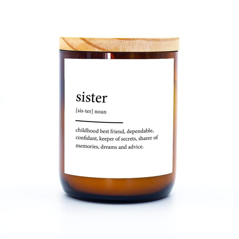 Dictionary Candle - Sister - The Commonfolk - Splash Swimwear  - candles, gifting, health & beauty, new arrivals, Nov22, the commonfolk - Splash Swimwear 