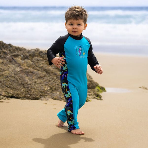 Speedo Boys Dragon All In One Sunsuit Splash Swimwear kids