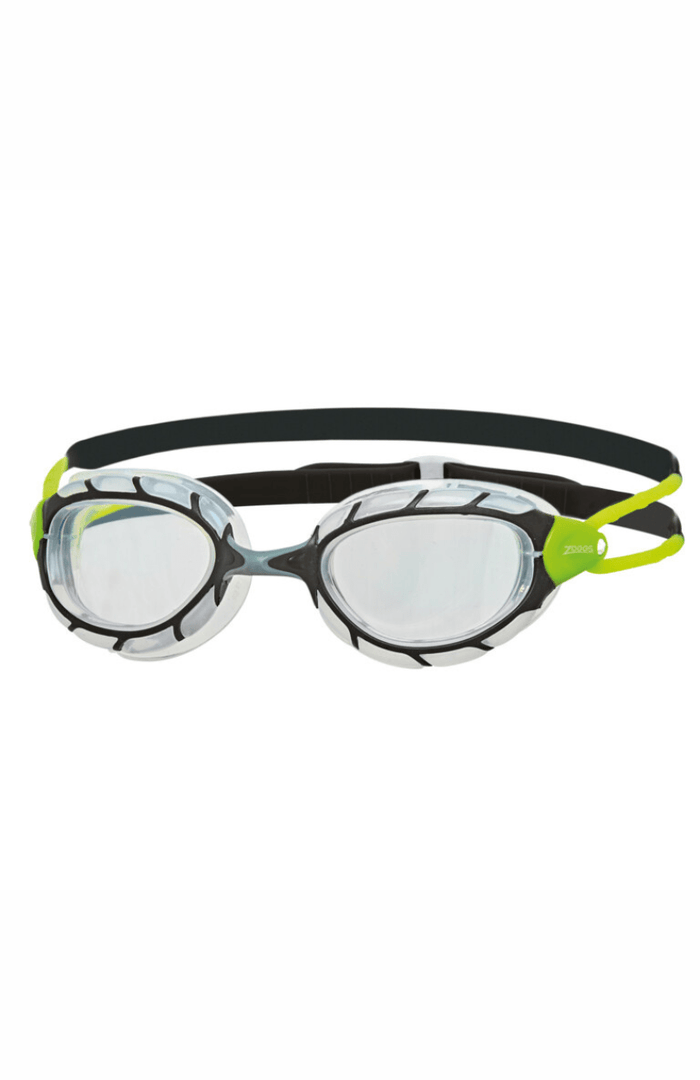 Predator Goggels - Clear/Black/Lime - Zoggs - Splash Swimwear  - adults goggles, goggles, Jan23, new accessories, new arrivals - Splash Swimwear 